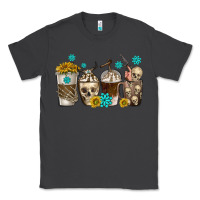 Smoke coffee cups bull skull with gemstones Classic Tee - texasbilliewilder