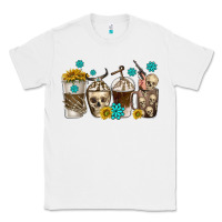 White coffee cups bull skull with gemstones Classic Tee - texasbilliewilder