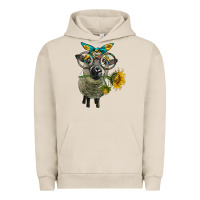 Pigment French Oak cute hempshire sheep with eyeglasses Urban Hoodie - LillyAllenDesigns