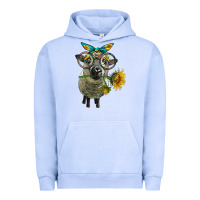 Pigment Grape Ice cute hempshire sheep with eyeglasses Urban Hoodie - LillyAllenDesigns
