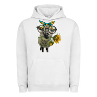 Pigment Lunar Rock cute hempshire sheep with eyeglasses Urban Hoodie - LillyAllenDesigns