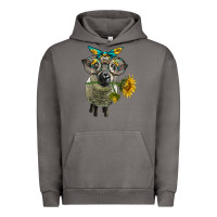 Pigment Tornado cute hempshire sheep with eyeglasses Urban Hoodie - LillyAllenDesigns