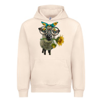 Sandshell cute hempshire sheep with eyeglasses Urban Hoodie - LillyAllenDesigns