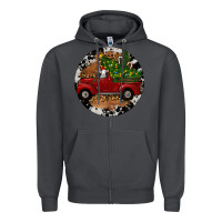 Smoke Farm Truck Christmas Zipper Hoodie - RanaPortraitStore
