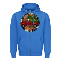 True Royal Farm Truck Christmas Zipper Hoodie - RanaPortraitStore