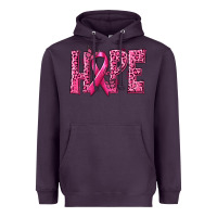Plum Hope Breast Cancer Heavyweight Hoodie - texasbilliewilder