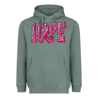 Sage Hope Breast Cancer Heavyweight Hoodie - texasbilliewilder