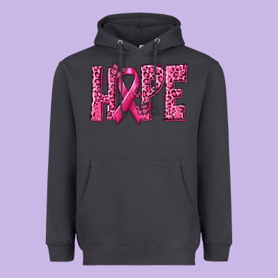 Hope Breast Cancer Heavyweight Hoodie Designed By Texasbilliewilder