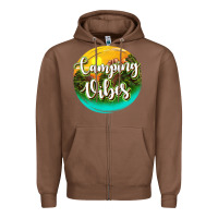 Chestnut camping vibes Zipper Hoodie - texasbilliewilder