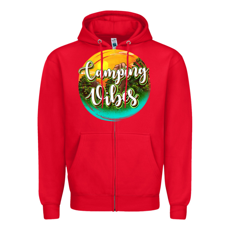 Camping Vibes Zipper Hoodie by texasbilliewilder | Teevron