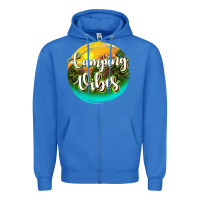 True Royal camping vibes Zipper Hoodie - texasbilliewilder