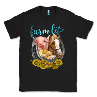 Black chicken pig horse farm life Classic Tee - texasbilliewilder