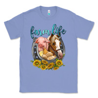 Colony Blue chicken pig horse farm life Classic Tee - texasbilliewilder