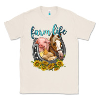 Natural chicken pig horse farm life Classic Tee - texasbilliewilder