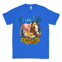 True Royal chicken pig horse farm life Classic Tee - texasbilliewilder