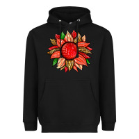 Black strawberry sunflower Heavyweight Hoodie - Zillion Design Studio
