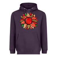 Plum strawberry sunflower Heavyweight Hoodie - Zillion Design Studio