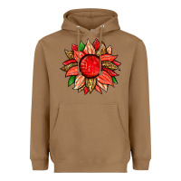 Toasted Coconut strawberry sunflower Heavyweight Hoodie - Zillion Design Studio