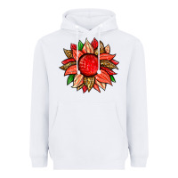 White strawberry sunflower Heavyweight Hoodie - Zillion Design Studio
