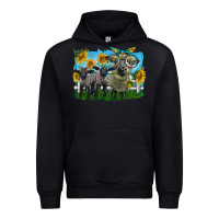 Black cute hempshire sheep family Urban Hoodie - LillyAllenDesigns