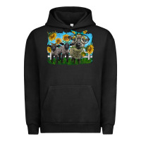 Pigment Black cute hempshire sheep family Urban Hoodie - LillyAllenDesigns