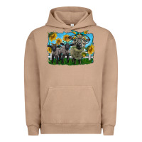Pigment Burro cute hempshire sheep family Urban Hoodie - LillyAllenDesigns