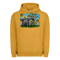 Pigment Peanut Butter cute hempshire sheep family Urban Hoodie - LillyAllenDesigns