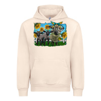 Sandshell cute hempshire sheep family Urban Hoodie - LillyAllenDesigns