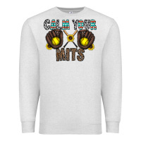 Oatmeal Heather calm your mits Premium Sweatshirt - CowhideDigitalArt