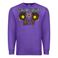 Purple calm your mits Premium Sweatshirt - CowhideDigitalArt