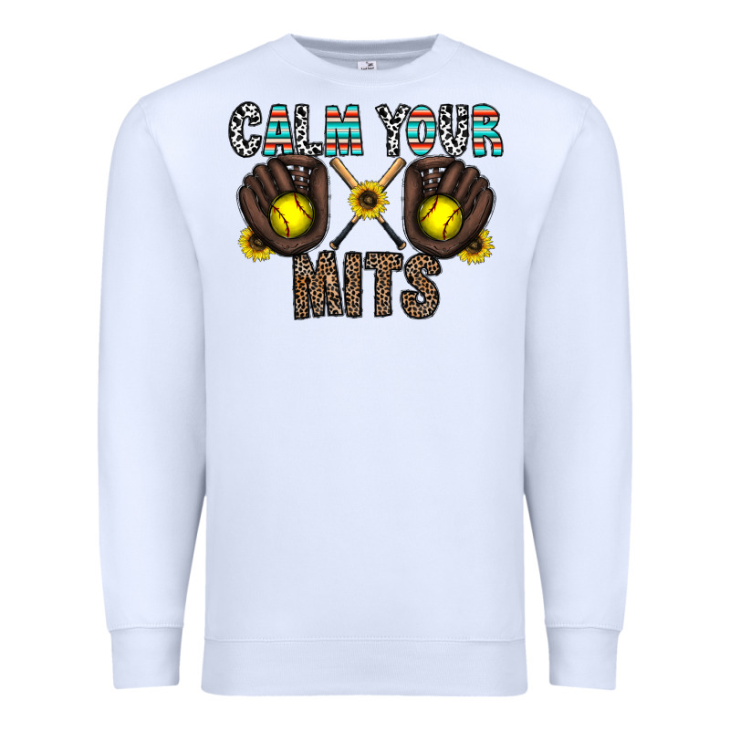 Calm Your Mits Premium Sweatshirt by CowhideDigitalArt | Teevron