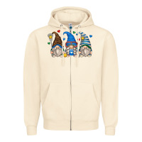 Sandshell lacrosse gnomes Zipper Hoodie - Zillion Design Studio