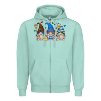 Seafoam lacrosse gnomes Zipper Hoodie - Zillion Design Studio