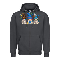 Smoke lacrosse gnomes Zipper Hoodie - Zillion Design Studio