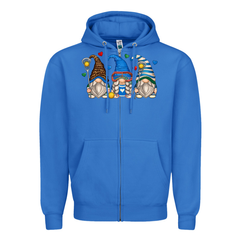 Lacrosse Gnomes Zipper Hoodie by Zillion Design Studio | Teevron