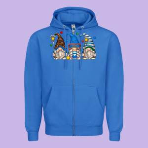 Lacrosse Gnomes Zipper Hoodie Designed By Zillion Design Studio