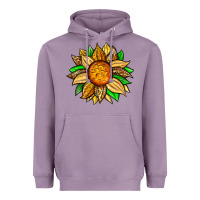 Lavender pineapple sunflower Heavyweight Hoodie - Zillion Design Studio