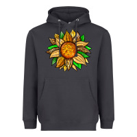 Smoke pineapple sunflower Heavyweight Hoodie - Zillion Design Studio