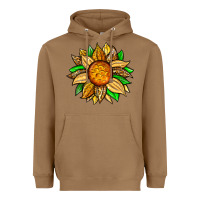 Toasted Coconut pineapple sunflower Heavyweight Hoodie - Zillion Design Studio