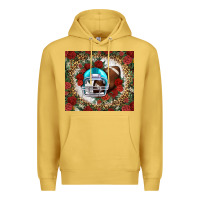 Antique Gold american football helmet and leopard Premium Hoodie - NancyCooperArtShop