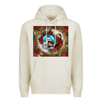 Oatmeal Heather american football helmet and leopard Premium Hoodie - NancyCooperArtShop