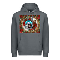 Rock american football helmet and leopard Premium Hoodie - NancyCooperArtShop