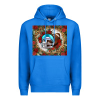 True Royal american football helmet and leopard Premium Hoodie - NancyCooperArtShop