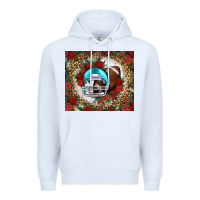 White american football helmet and leopard Premium Hoodie - NancyCooperArtShop
