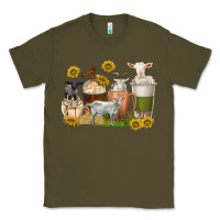 Army Green coffee cups goats Classic Tee - texasbilliewilder