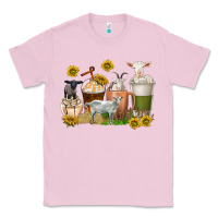 Bubblegum Pink coffee cups goats Classic Tee - texasbilliewilder