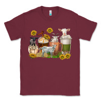 Burgundy coffee cups goats Classic Tee - texasbilliewilder