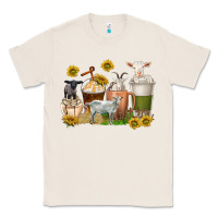 Natural coffee cups goats Classic Tee - texasbilliewilder