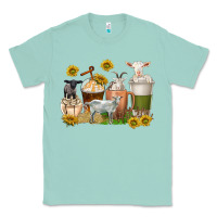 Seafoam coffee cups goats Classic Tee - texasbilliewilder
