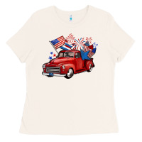 Bone american truck 4th of july Ladies Tee - BarkalooDesign